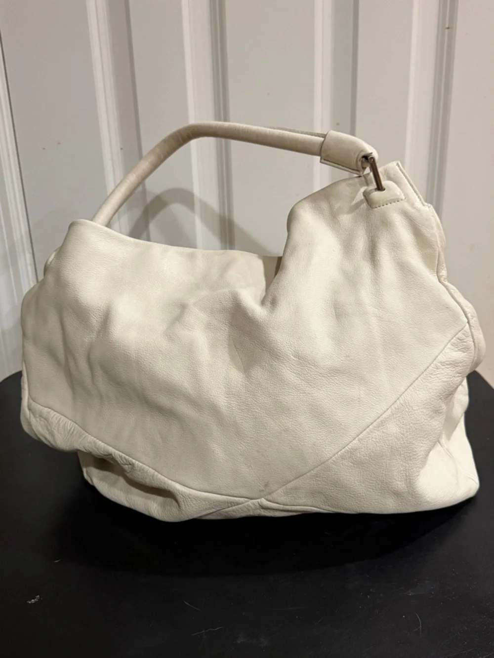 Kenneth Cole Soft Cream Hobo Shoulder Bag